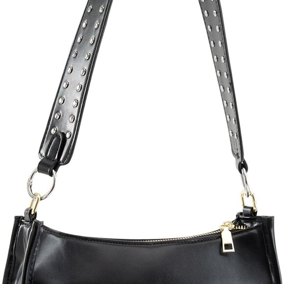 Women Shoulder Bag PU Leather Small Crossbody Hobo Purse with Removable Straps - Picture 1 of 6